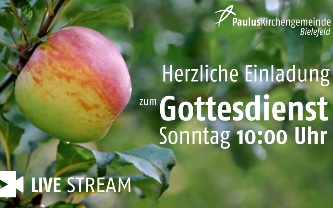 Gottesdienst zum 27. September um 10 Uhr | 17. Sonntag nach Trinitatis
